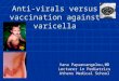 Anti-virals versus vaccination against varicella Vana Papaevangelou,MD Lecturer in Pediatrics Athens Medical School