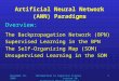 November 19, 2009Introduction to Cognitive Science Lecture 20: Artificial Neural Networks I 1 Artificial Neural Network (ANN) Paradigms Overview: The Backpropagation