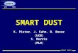 SMART DUST K. Pister, J. Kahn, B. Boser (UCB) S. Morris (MLB) MEMSMTO DARPA