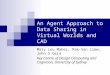 An Agent Approach to Data Sharing in Virtual Worlds and CAD Mary Lou Maher, Pak-San Liew, John S Gero Key Centre of Design Computing and Cognition, University