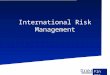 Drake DRAKE UNIVERSITY Fin 286 International Risk Management