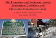 Mill Frequency and Sediment Load in Bennington, Caledonia, and Chittenden Counties, Vermont Andrew Boule and Miles Sturm December 10, 2003