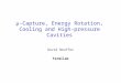 Μ-Capture, Energy Rotation, Cooling and High-pressure Cavities David Neuffer Fermilab
