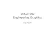 ENGR 150 Engineering Graphics REVIEW. Station Point Vanishing Point Picture Plane Horizon Line Ground Line abc a’b’ c’ 1-Point Perspective