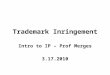 Trademark Inringement Intro to IP – Prof Merges 3.17.2010