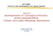 ALS 5224 Issues in the Development of Liberal Stuides Lecture 3 Developments of Concepts & Practice of the Liberated Mind: Citizen- and Labor-liberating