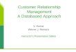Customer Relationship Management A Databased Approach V. Kumar Werner J. Reinartz Instructor’s Presentation Slides
