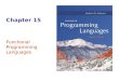 Chapter 15 Functional Programming Languages. Copyright © 2007 Addison-Wesley. All rights reserved. 1–2 Introduction Design of imperative languages is