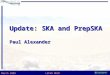 March 2009LOFAR MKSP Update: SKA and PrepSKA Paul Alexander