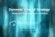 Dynamic View of Strategy Writtent by Constantinos C. Markides Presented by David and Thao