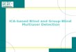 ICA-based Blind and Group-Blind Multiuser Detection