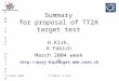 2.April 2004A.Fabich, H.Kirk Summary for proposal of TT2A target test H.Kirk, A.Fabich March 2004 week 9  morning: Cryogenics,