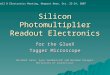 Silicon Photomultiplier Readout Electronics for the GlueX Tagger Microscope Hall D Electronics Meeting, Newport News, Oct. 23-24, 2007 Richard Jones, Igor