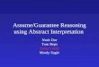 Assume/Guarantee Reasoning using Abstract Interpretation Nurit Dor Tom Reps Greta Yorsh Mooly Sagiv