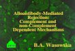 Alloantibody-Mediated Rejection: Complement and non-Complement Dependent Mechanisms B.A. Wasowska JHMI