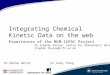 Integrating Chemical Kinetic Data on the web Experiences of the MCM-IUPAC Project Dr Stephen Pascoe. Centre for Atmospheric Data Archival, STFC Stephen.Pascoe@stfc.ac.uk