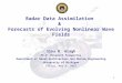 1 Radar Data Assimilation & Forecasts of Evolving Nonlinear Wave Fields Sina H. Aragh Ph.D. Research Prospectus Department of Naval Architecture and Marine