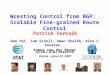 Wresting Control from BGP: Scalable Fine-grained Route Control UCSD / AT&T Research Usenix —June 22, 2007 Dan Pei, Tom Scholl, Aman Shaikh, Alex C. Snoeren,