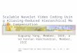 Scalable Wavelet Video Coding Using Aliasing- Reduced Hierarchical Motion Compensation Xuguang Yang, Member, IEEE, and Kannan Ramchandran, Member, IEEE