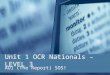 Unit 1 OCR Nationals – LEVEL 3 AO1 (The Report) SOS!