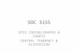 SOC 3155 SPSS CODING/GRAPHS & CHARTS CENTRAL TENDENCY & DISPERSION