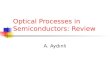 Optical Processes in Semiconductors: Review A. Ayd±nl±