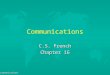 Communications1 Communications C.S. French Chapter 16
