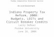 Purdue Cooperative Extension Service On Local Government Indiana Property Tax Reform, 2008: Budgets, LOITs and Circuit Breaker Credits Larry DeBoer Purdue
