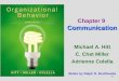 9-1 Michael A. Hitt C. Chet Miller Adrienne Colella Communication Chapter 9 Communication Slides by Ralph R. Braithwaite
