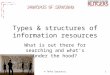 © Tefko Saracevic1 Types & structures of information resources What is out there for searching and what’s under the hood?
