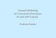 Formal Modeling of Concurrent Processes: PI and API Calculi Shahram Rahimi