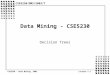 CSE5230 - Data Mining, 2003Lecture 7.1 Data Mining - CSE5230 Decision Trees CSE5230/DMS/2003/7