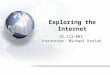 Exploring the Internet 91.113-001 Instructor: Michael Krolak