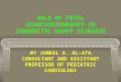 ROLE OF FETAL ECHOCARDIOGRAPHY IN CONGENITAL HEART DISEASES BY JAMEEL A. AL-ATA CONSULTANT AND ASSISTANT PROFESSOR OF PEDIATRIC CARDIOLOGY