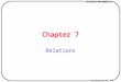 Discrete Mathematics Transparency No. 7-1 Chapter 7 Relations