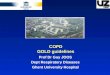Prof Dr Guy JOOS Dept Respiratory Diseases Ghent University Hospital COPD GOLD guidelines