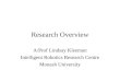 Research Overview A/Prof Lindsay Kleeman Intelligent Robotics Research Centre Monash University