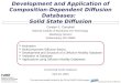 Motivation  Multicomponent Diffusion Basics  Development and Structure of a Diffusion Mobility Database  Validation of Database  Applications using