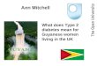 Ann Mitchell What does Type 2 diabetes mean for Guyanese women living in the UK