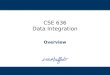 CSE 636 Data Integration Overview. 2 Data Warehouse Architecture Data Source Data Source Relational Database (Warehouse) Data Source Users   Applications