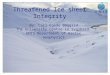 Threatened Ice sheet Integrity By: Carl Egede Bøggild The University Centre in Svalbard, UNIS Department of Arctic Geophysics