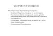 Generation of Oncogenes The major ways of generating oncogenes: Proliferation stimulating gene acquired by a virus. Proviral insertional mutagenesis places