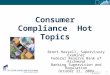 Confidential Information Consumer Compliance Hot Topics Brent Hassell, Supervisory Examiner Federal Reserve Bank of Richmond Banking Supervision and Regulation