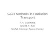 GCR Methods in Radiation Transport F.A. Cucinotta And M.Y. Kim NASA Johnson Space Center