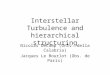 Interstellar Turbulence and hierarchical structuring Nicolas Décamp (Univ. della Calabria) Jacques Le Bourlot (Obs. de Paris)