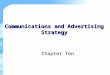 Communications and Advertising Strategy Chapter Ten