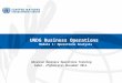 UNDG Business Operations Module 1: Operations Analysis Advanced Business Operations Training Kabul, Afghanistan November 2014
