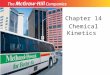 Chapter 14 Chemical Kinetics. Copyright McGraw-Hill 2009 14.1 Reaction Rates Kinetics: the study of how fast reactions take place Some reactions are fast