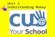 Unit 3 Understanding Money Unit 3. Learning Outcomes At the end of this unit, students should be able to:  Understand the history of money  Describe