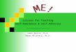 Lessons for Teaching Self-Awareness & Self-Advocacy _________________ James Martin, Ph.D. Amber McConnell, Ph.D